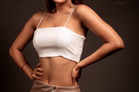 Leather Front Zip Skirt