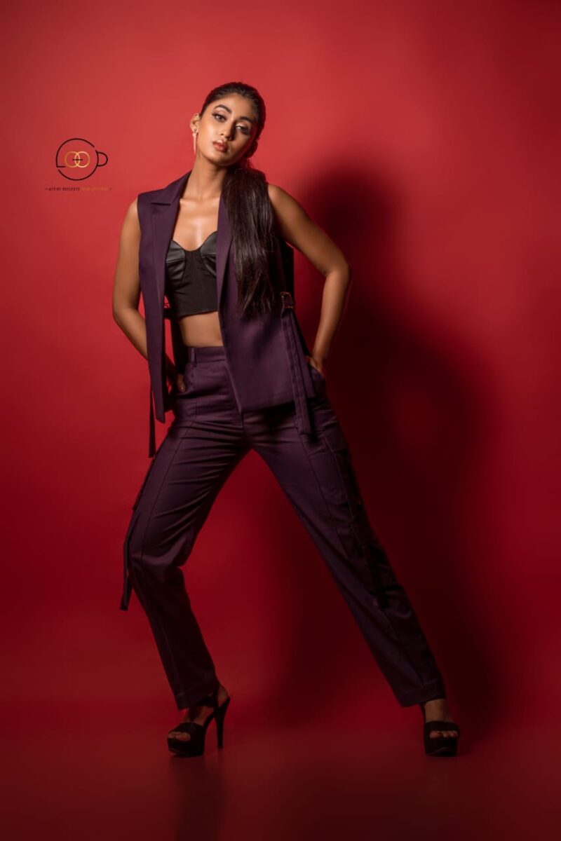 Purple Blazer Jacket with Cargo Style Trouser – Co-ord Set - Image 4