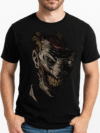 Dark Joker Face Oversized Black Graphic T-Shirt – Streetwear Edition