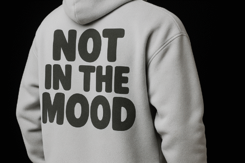 MEN TYPOGRAPHY OVERSIZED HOODIES